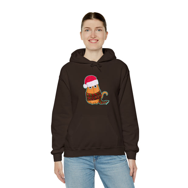Christmas cat Unisex Heavy Blend™ Hooded Sweatshirt