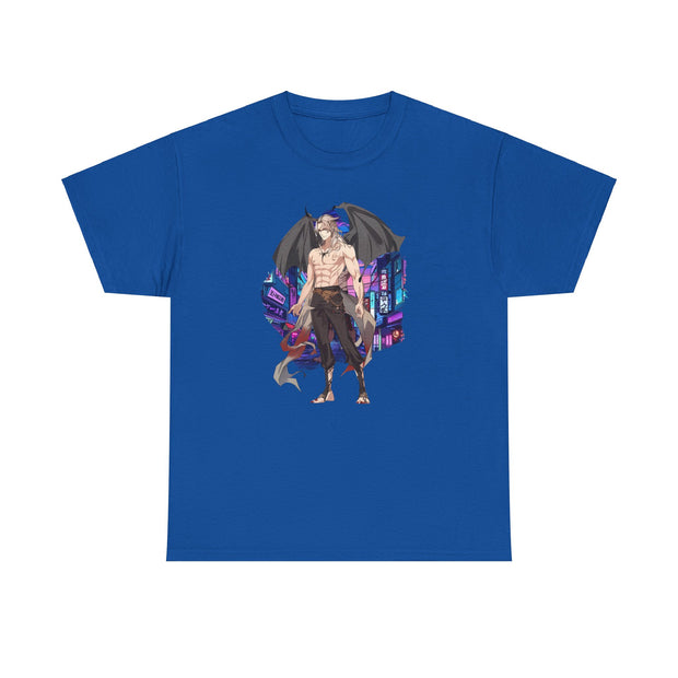 Anime Male Demon Unisex Heavy Cotton Tee