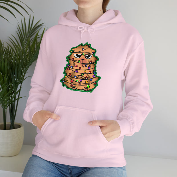 Christmas cat Unisex Heavy Blend™ Hooded Sweatshirt