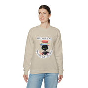 Books, Cat & Coffee Unisex Heavy Blend™ Crewneck Sweatshirt