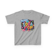 Kids Soda Pop Tee, Fun T-Shirt, Cute Apparel for Kids, Gift for Birthdays, Playdate Outfit, Colorful Kidswear