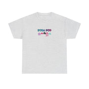 Colorful Soda Pop Unisex Heavy Cotton Tee | Fun Graphic Tee for All Occasions, Festival Apparel, Casual Wear, Gift Ideas, Summer Style