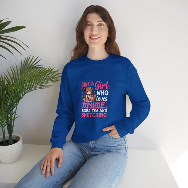 Just a Girl Unisex Heavy Blend™ Crewneck Sweatshirt