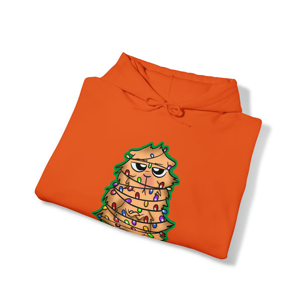 Christmas cat Unisex Heavy Blend™ Hooded Sweatshirt
