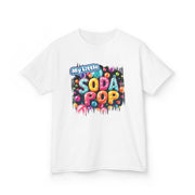 Kids Soda Pop Tee, Fun T-Shirt, Cute Apparel for Kids, Gift for Birthdays, Playdate Outfit, Colorful Kidswear