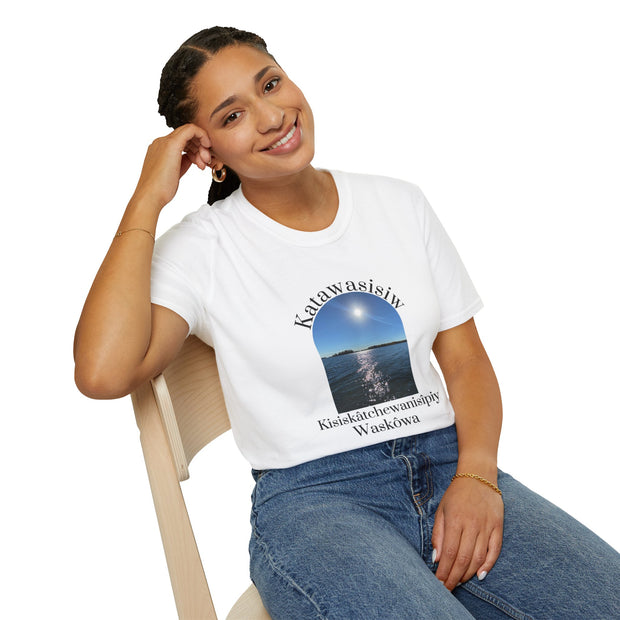 Cree Saskatchewan Skies Unisex Softstyle T-Shirt