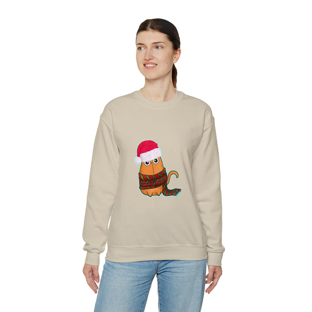 Christmas cat Unisex Heavy Blend™ Crewneck Sweatshirt