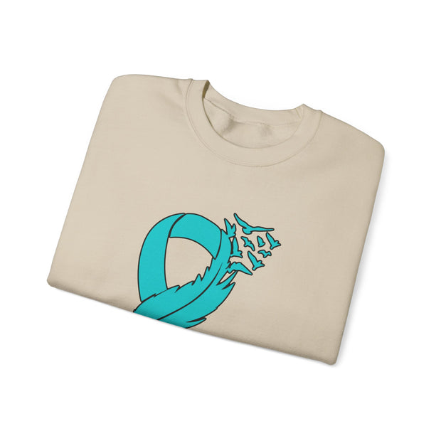 Teal Ribbon Unisex Heavy Blend™ Crewneck Sweatshirt