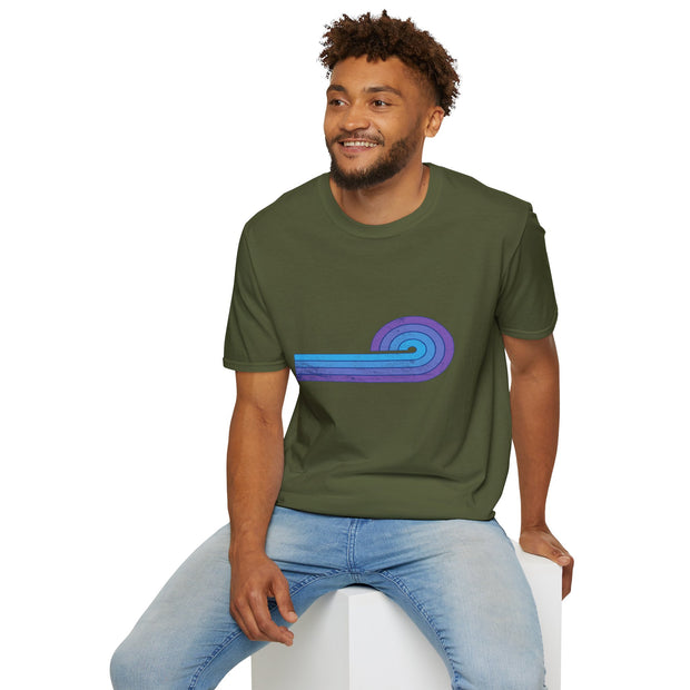 Semicircle Stripes Unisex Softstyle T-Shirt