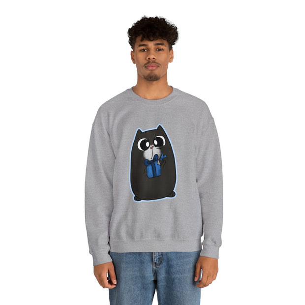 Christmas cat Unisex Heavy Blend™ Crewneck Sweatshirt