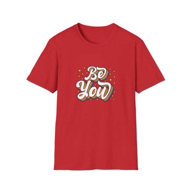 Retro Be You Pride Unisex Softstyle T-Shirt