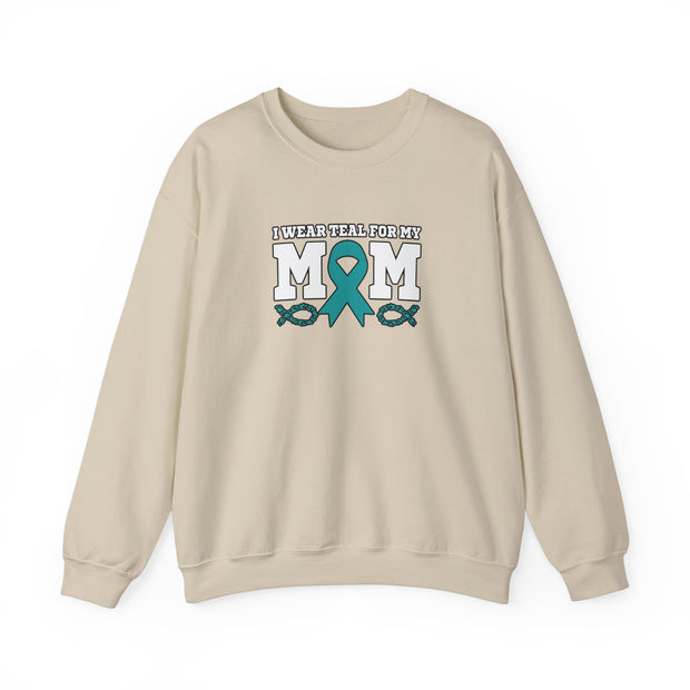 Teal for Mom Unisex Heavy Blend™ Crewneck Sweatshirt