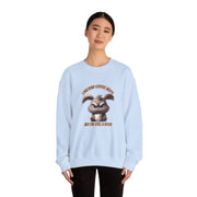 I Pretend that Coffee Helps Unisex Heavy Blend™ Crewneck Sweatshirt