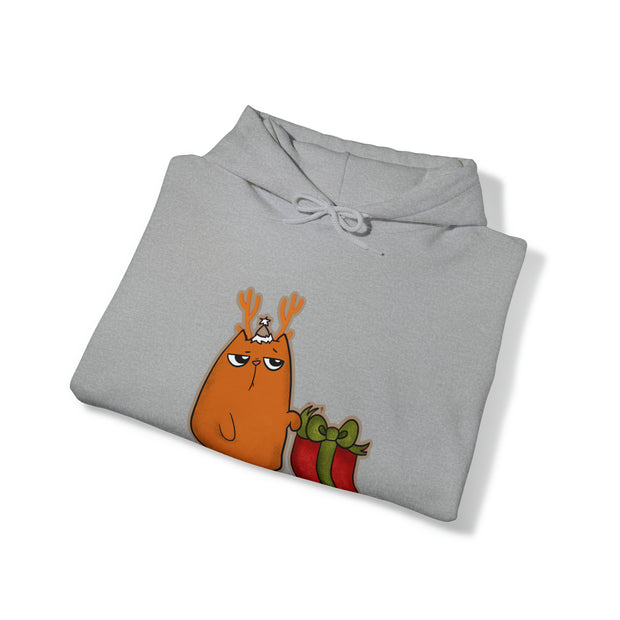 Christmas cat Unisex Heavy Blend™ Hooded Sweatshirt