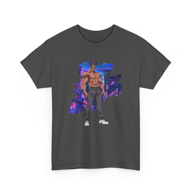 Anime Male Demon Unisex Heavy Cotton Tee