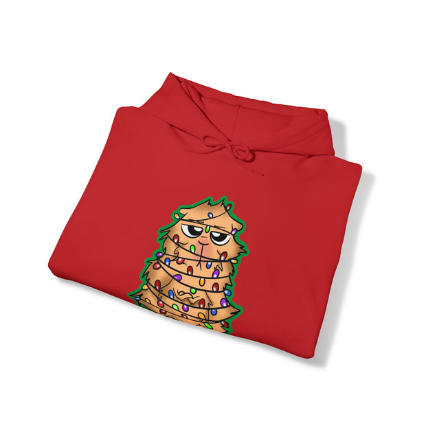 Christmas cat Unisex Heavy Blend™ Hooded Sweatshirt