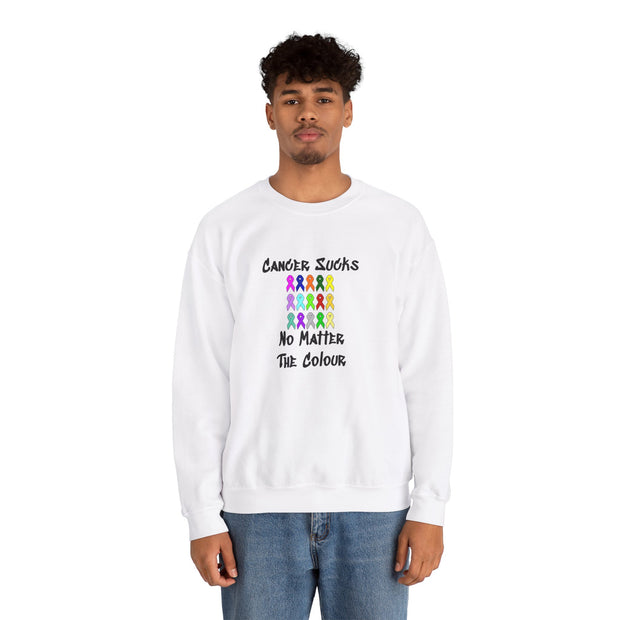Cancer Sucks Unisex Heavy Blend™ Crewneck Sweatshirt