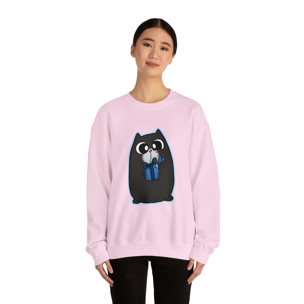 Christmas cat Unisex Heavy Blend™ Crewneck Sweatshirt