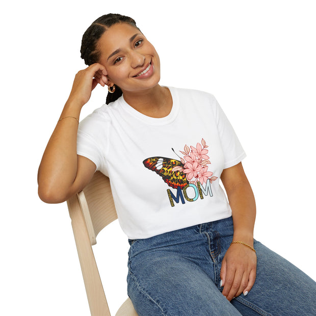 Butterfly Mom Unisex Softstyle T-Shirt