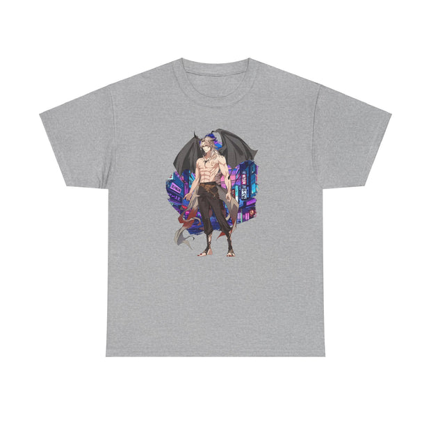 Anime Male Demon Unisex Heavy Cotton Tee
