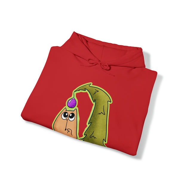 Christmas Cat Unisex Heavy Blend™ Hooded Sweatshirt