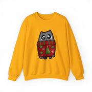 Christmas cat Unisex Heavy Blend™ Crewneck Sweatshirt