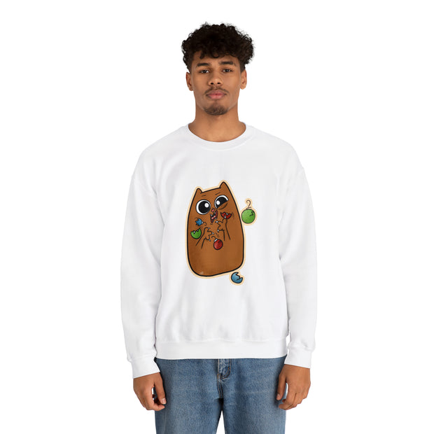 Christmas cat Unisex Heavy Blend™ Crewneck Sweatshirt