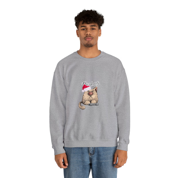 Christmas cat Unisex Heavy Blend™ Crewneck Sweatshirt