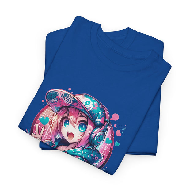 Graffiti Anime Girls Unisex Heavy Cotton Tee