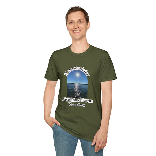 Cree Saskatchewan Skies Unisex Softstyle T-Shirt