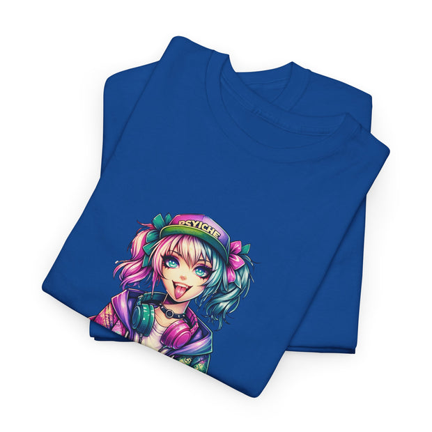 Graffiti Anime Girls Unisex Heavy Cotton Tee