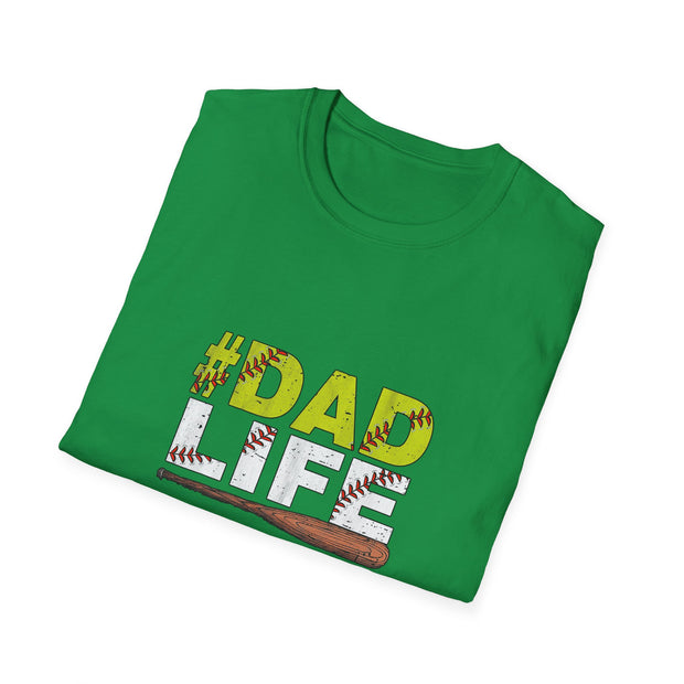 Baseball Dad Life Unisex Softstyle T-Shirt