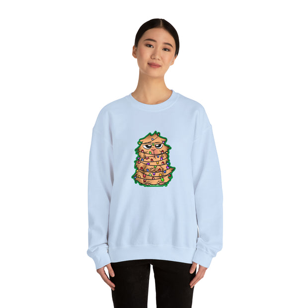 Christmas cat Unisex Heavy Blend™ Crewneck Sweatshirt