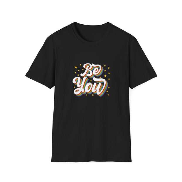 Retro Be You Pride Unisex Softstyle T-Shirt