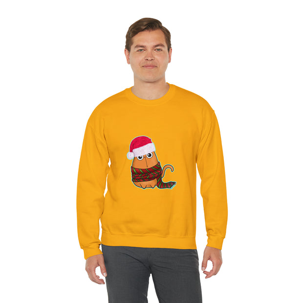 Christmas cat Unisex Heavy Blend™ Crewneck Sweatshirt