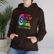 I Know I Play Like A Girl Unisex Heavy Blend™ Hooded Sweatshirt