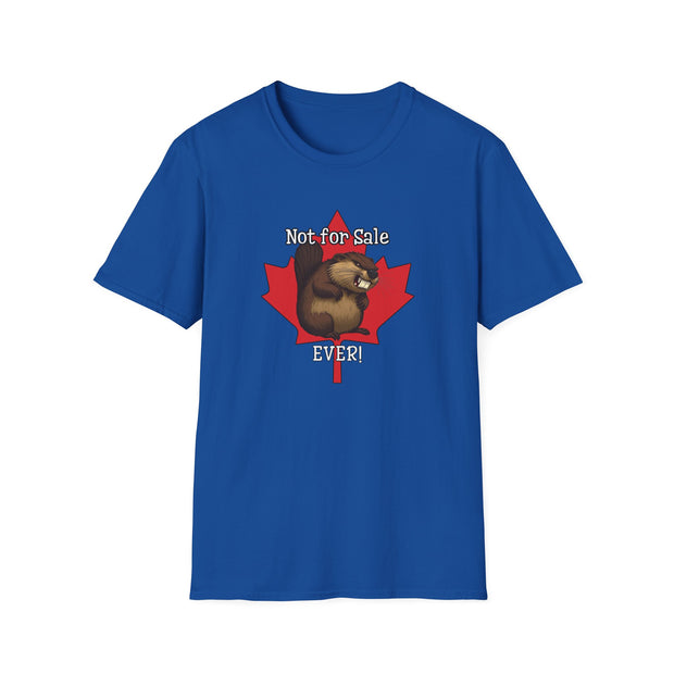 Angry Beaver Unisex T-Shirt - Not For Sale Maple Leaf Design