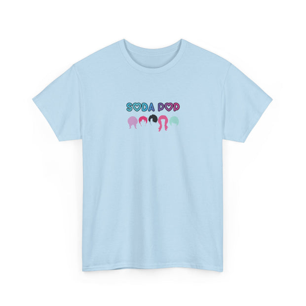 Colorful Soda Pop Unisex Heavy Cotton Tee | Fun Graphic Tee for All Occasions, Festival Apparel, Casual Wear, Gift Ideas, Summer Style