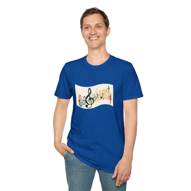 Musical Notes Unisex Softstyle T-Shirt