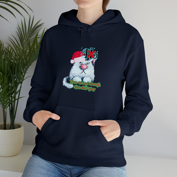 Christmas cat Unisex Heavy Blend™ Hooded Sweatshirt