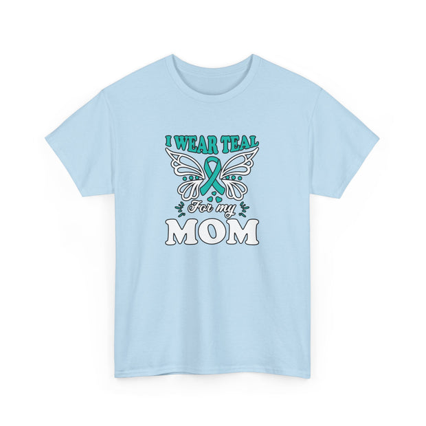 I Wear Teal Unisex Heavy Cotton Tee