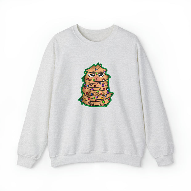 Christmas cat Unisex Heavy Blend™ Crewneck Sweatshirt