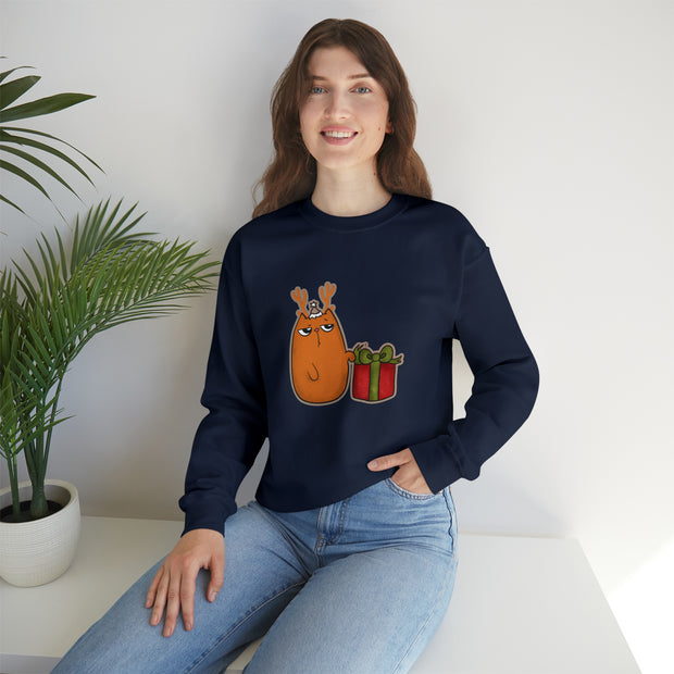 Christmas cat Unisex Heavy Blend™ Crewneck Sweatshirt