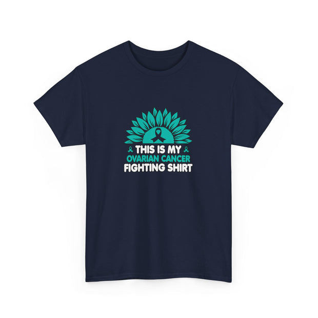 Ovarian cancer Unisex Heavy Cotton Tee