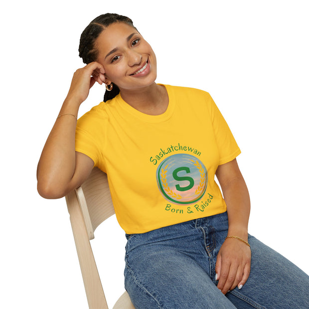 Saskatchewan Born & Raised Unisex Softstyle T-Shirt