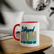 Blessed Mom Accent Mugs, 11oz