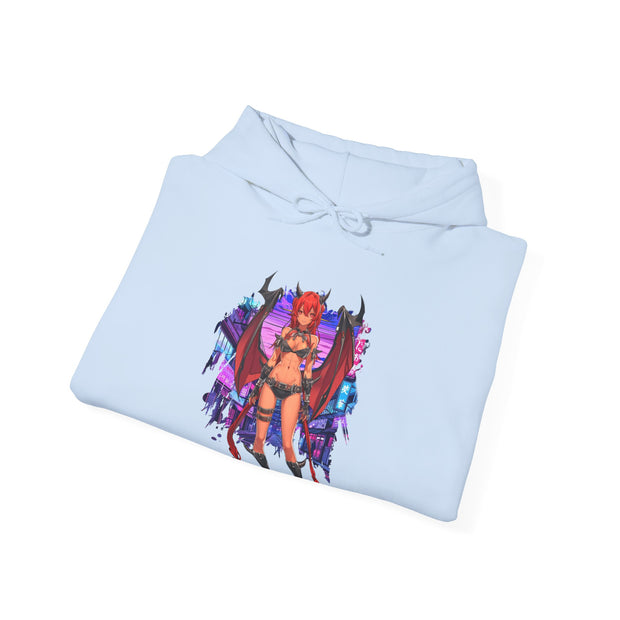 Anime Female Demon Unisex Heavy Blend™ Hooded Sweatshirt