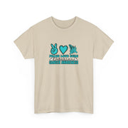 Peace Love Cure Unisex Heavy Cotton Tee