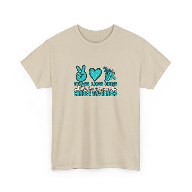 Peace Love Cure Unisex Heavy Cotton Tee