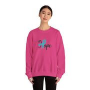 Ovarian Cancer Hope Unisex Heavy Blend™ Crewneck Sweatshirt